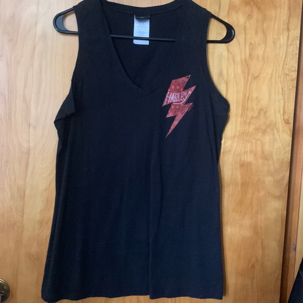 Harley Davidson V-Neck tank top.